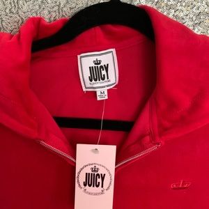 Red Juicy Couture zip up hoodie new with tags